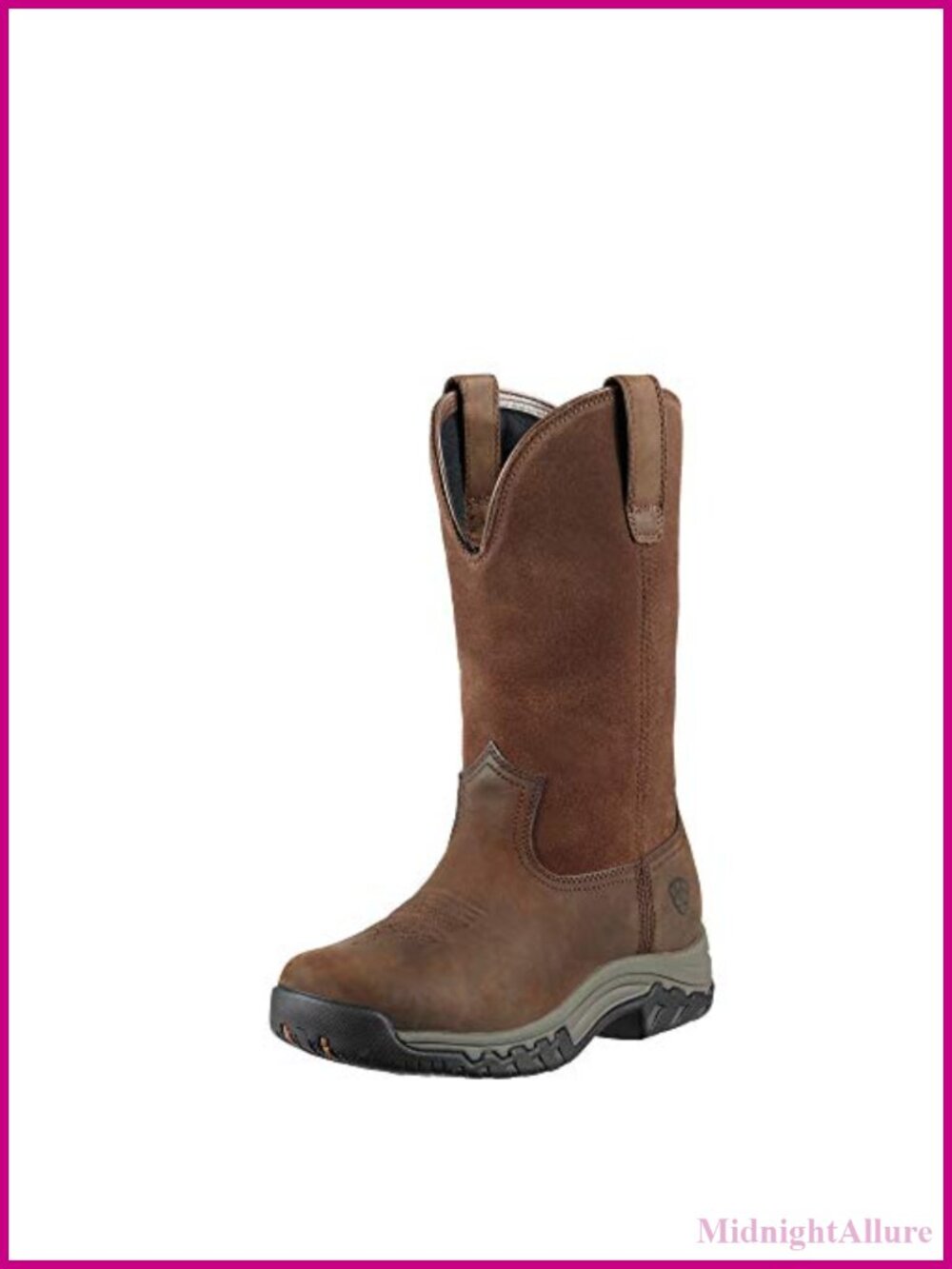 Ariat Terrain Pull-On Waterproof Leather Western Work Boots